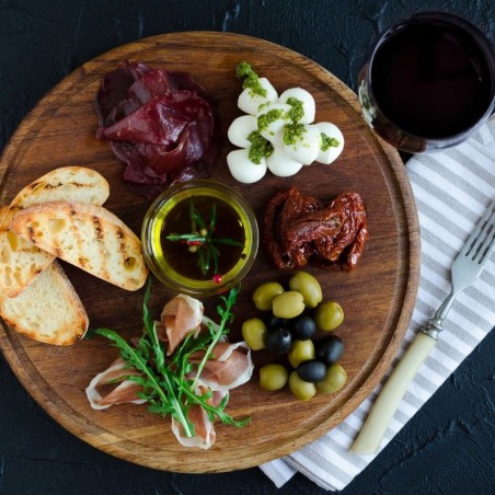 Antipasti. Wine tasting